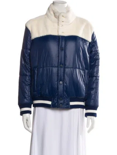 Pre-owned Mother Nylon Colorblock Pattern Bomber Jacket In Multi