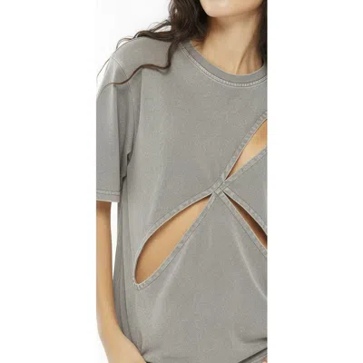 Mother Of All Ariel Cut Out T-shirt In Gray