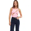 Mother Of All Ariel Rib Top In Pink