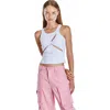 Mother Of All Ariel Rib Top In White