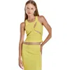 Mother Of All Ariel Rib Top In Yellow