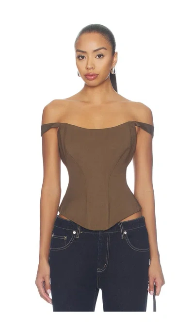 Mother Of All Azalea Corset In Brown