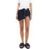 Mother Of All Carla Flower Mini Skirt In Blue