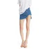 Mother Of All Carla Flower Mini Skirt In Blue