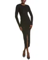 Mother Of All Carole Knit Maxi Dress In Black