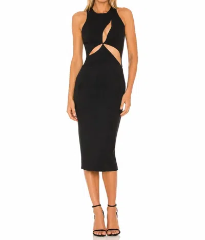 Mother Of All Danielle Cutout Midi Dress In Black
