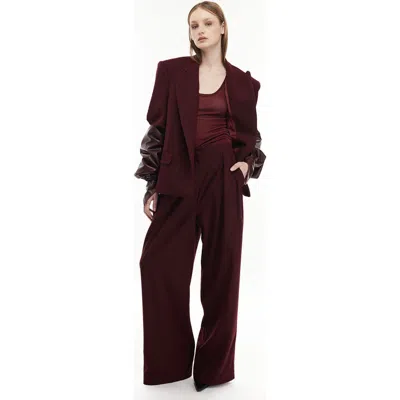 Mother Of All Doris Jacket In Burgundy