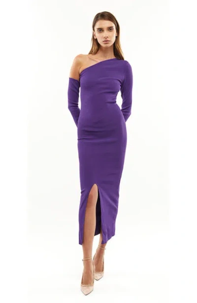 Mother Of All Federica Long Sleeve Dress In Purple