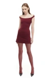 Mother Of All Ginger Mini Dress In Burgundy