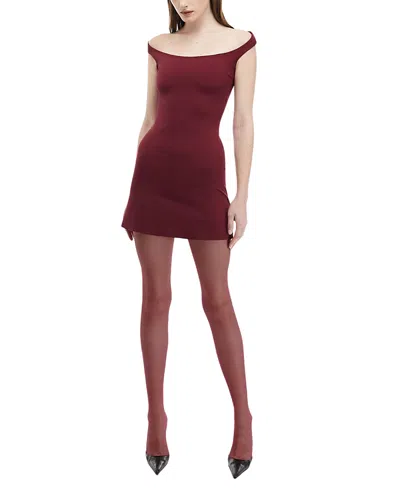 Mother Of All Ginger Mini Dress In Burgundy