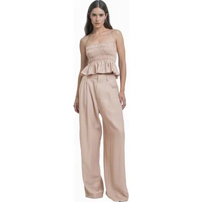 Mother Of All Hedi Mid Waist Tailored Pants In Neutral