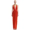 Mother Of All Inaya Collar Maxi Dress In Red