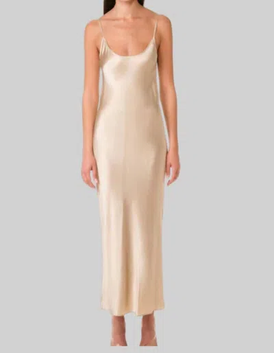 Mother Of All Kelly Dress In Champagne In Beige