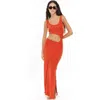 Mother Of All Papper Cut Out Maxi Dress In Orange