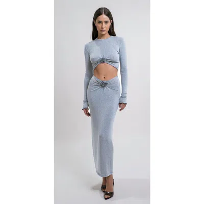 Mother Of All Papper Ripple Skirt In Blue