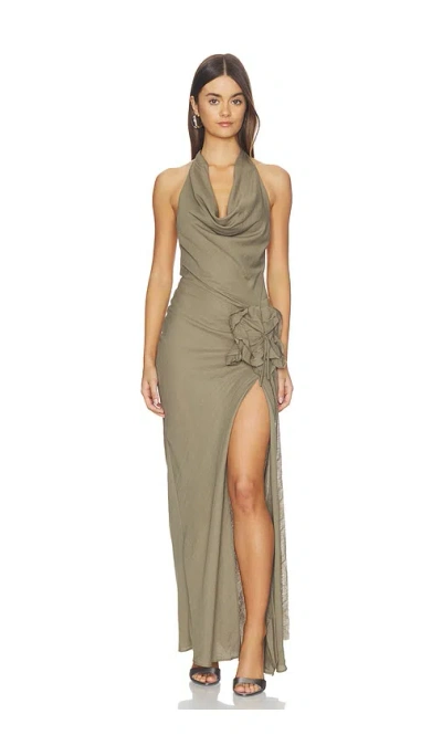 Mother Of All Patsy Maxi Dress In Green