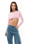 Mother Of All Pepper Crop Top In Pink