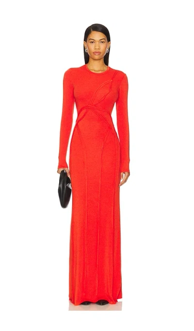 Mother Of All Pepper Maxi Dress In 橙色