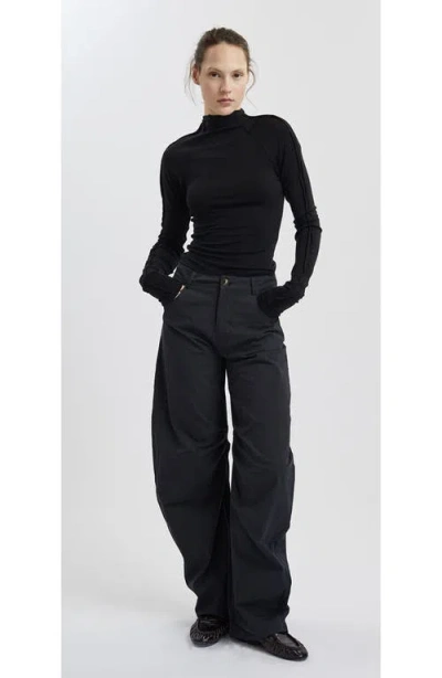 Mother Of All Pepper Turtleneck Long Sleeves Shirt In Gray