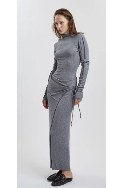 Mother Of All Pepper Turtleneck Long Sleeves Shirt In Gray