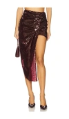 Mother Of All Sharon Sequins Skirt In Purple