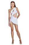 Mother Of All Swan Mini Dress In White