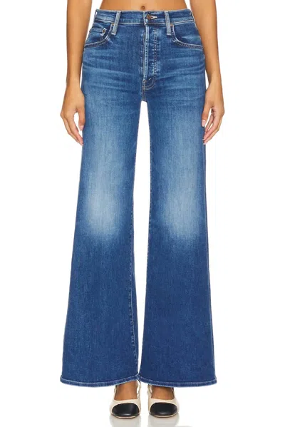 Mother Of All Tomcat Roller Sneak Jeans In Sixth Sense In Blue