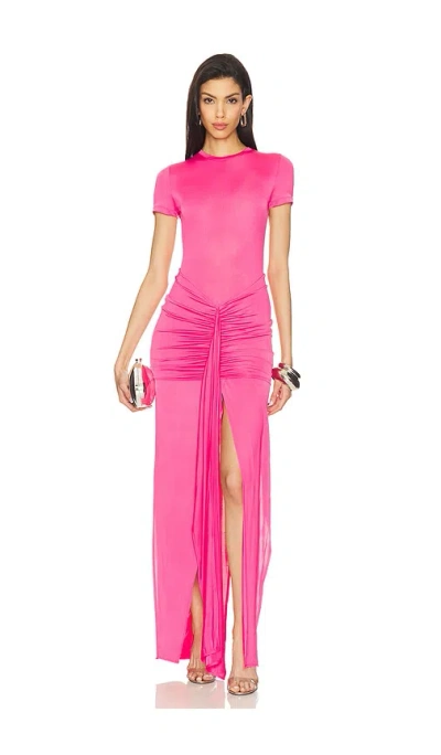Mother Of All Viola T-shirt Jersey Dress In Pink