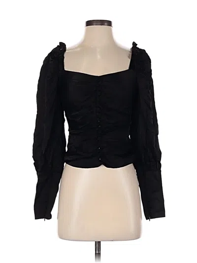Mother Of Pearl 3/4 Sleeve Blouse In Black