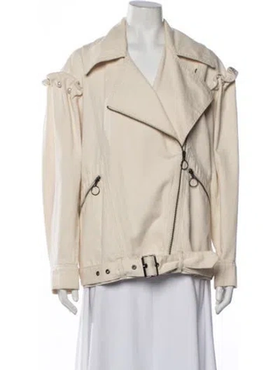 Pre-owned Mother Of Pearl Biker Jacket In Neutrals
