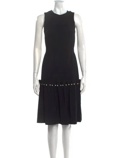 Pre-owned Mother Of Pearl Crew Neck Knee-length Dress In Black