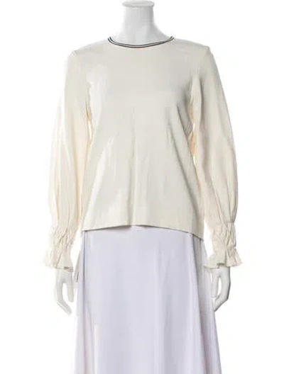 Pre-owned Mother Of Pearl Crew Neck Long Sleeve Top In Neutrals