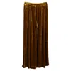 Mother Of Pearl Pleated Wide-leg Trousers In Gold Velvet