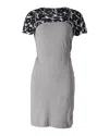 Mother Of Pearl Printed Paneled Midi Dress In Grey And Black Cotton In Multi