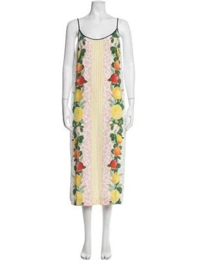 Pre-owned Mother Of Pearl Silk Midi Length Dress In Multicolor