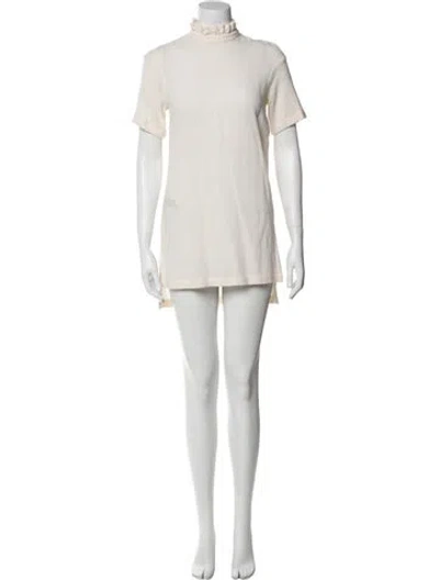 Pre-owned Mother Of Pearl Wool Mini Dress In White
