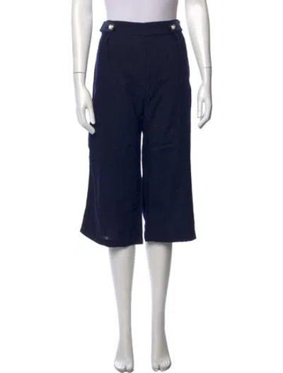 Pre-owned Mother Of Pearl Wool Wide Leg Pants In Blue