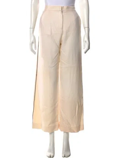 Pre-owned Mother Of Pearl Wool Wide Leg Pants In Neutral