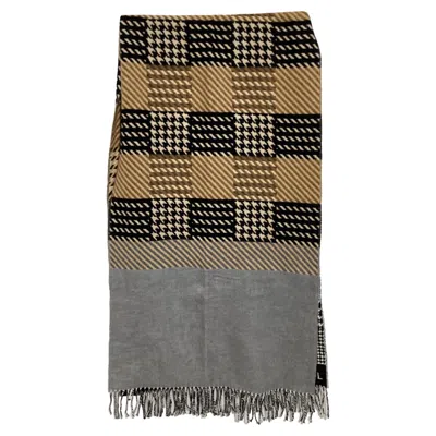 Mother Of Pearl X Johnstons Of Elgin Scarf In Multicolor Wool In Gray