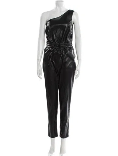 Pre-owned Mother One-shoulder Jumpsuit In Black
