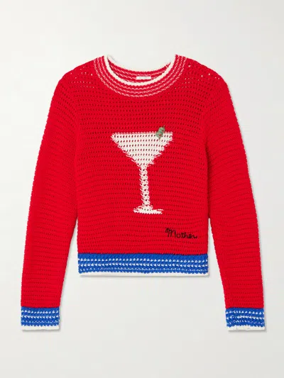 Mother The Mini Pullover In Bottoms Up