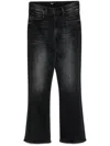 Mother Outsider Flood Jeans In Black
