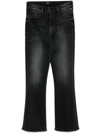 Mother Outsider Flood Jeans In Black