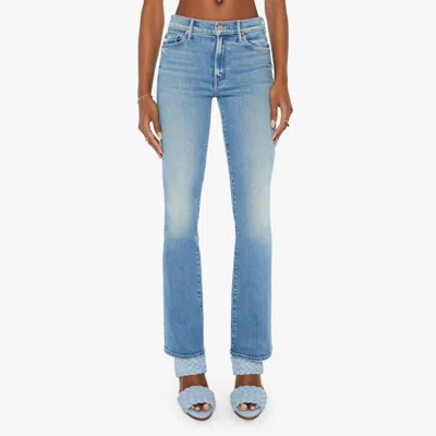 Mother Outsider Sneak Denim Jean In Flag Me Down In Multi
