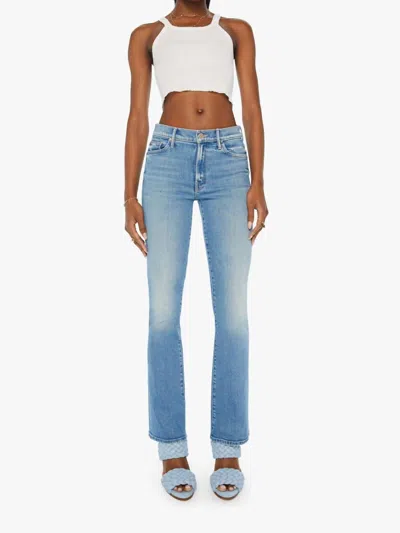 Mother The Ditcher Zip Flood Jeans In Love On The Beat
