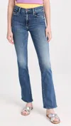 Mother Outsider Sneak Jeans In Dark And Stormy Night In Multi