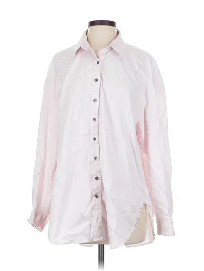 Pre-owned Mother Oxford Long Sleeve Button Down Shirt In Pink