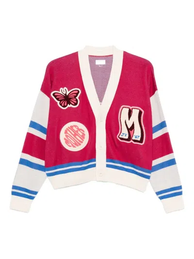 Mother Patch-detailing Cardigan In Multi