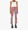 Mother Patch Pocket Insider Flood Pants In Psychic Floral In Multi