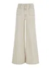 Mother 'patch Pocket Undercover Sneak' Beige Five-pocket Jeans